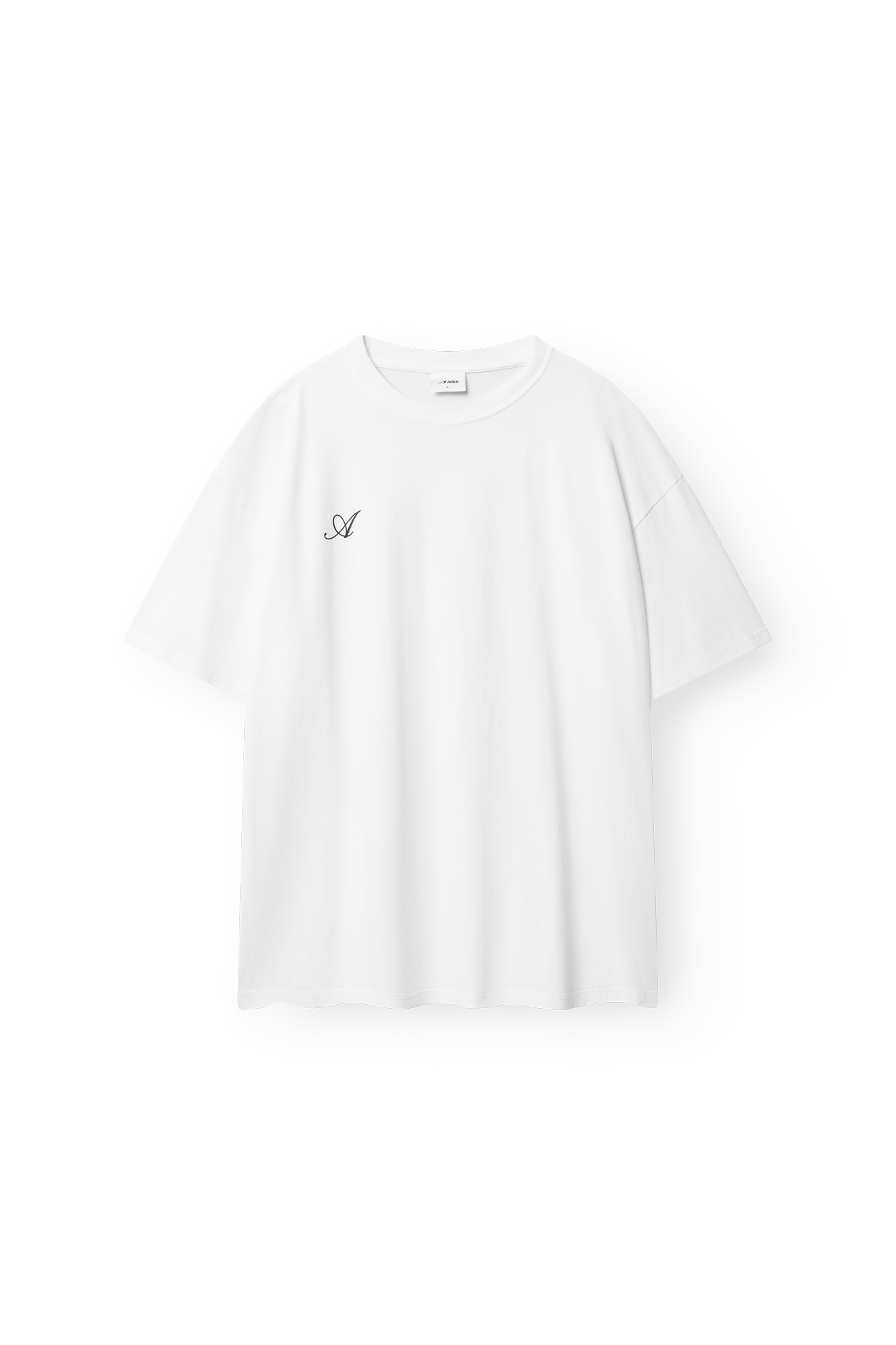 ARKK Apparel Sans Serif Boxy Tee | White T-Shirt